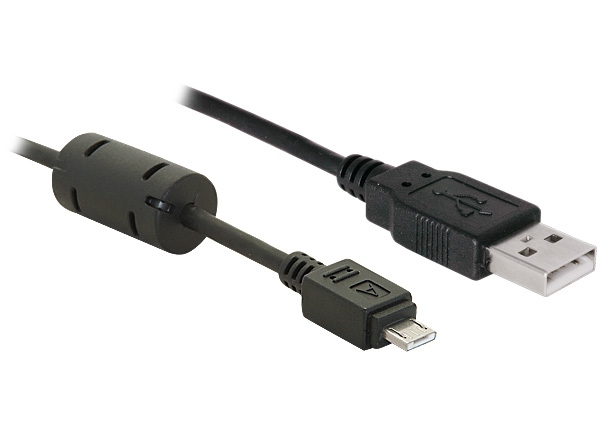 Delock Cable Usb 2.0 -A To Usb-Micro A - 2M, 2 M, Usb A, Micro-Usb A, Sort
