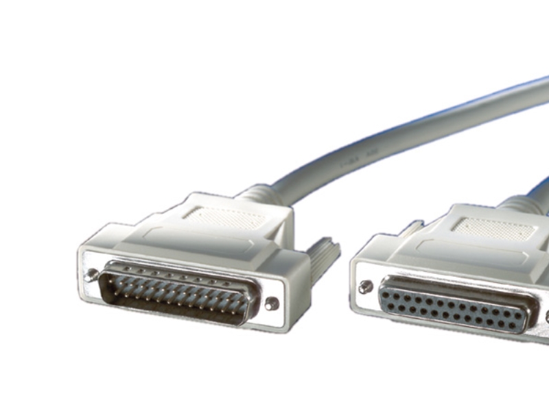 Roline 25 Wires Epp Cable, M - F 1.8 M, Grå, 1,8 Mm