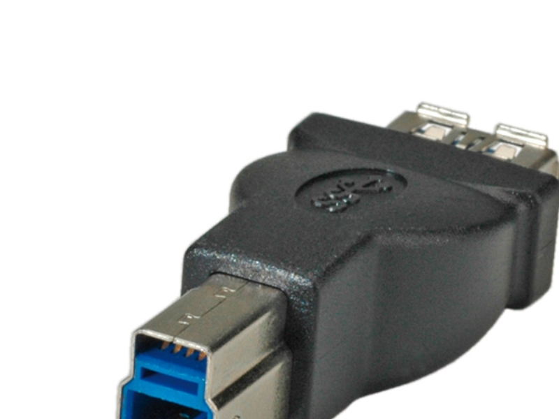 Roline Usb 3.0 Adapter, Type A F To Type B M, Sort