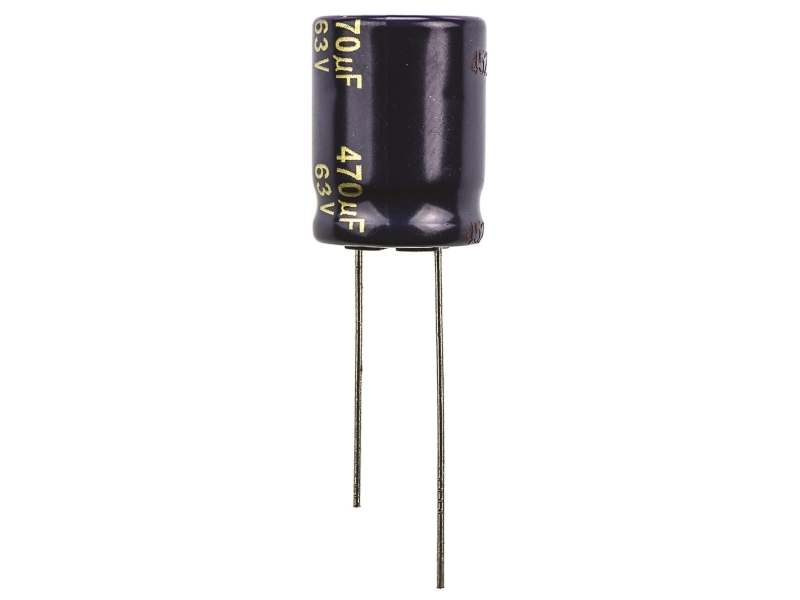 Panasonic Eeufc1j471, Fast Kondensator, Aluminium, Lydstyrke, Cylindrisk, Dc, 100 Stk