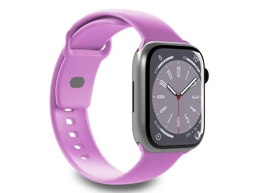 PURO ICON, Klockarmband, Apple, Apple Watch 38-40-41mm, Silikon, Metall, S/M/L | Sport & Träning - Tillbehör - Smartklockor | GameStuff
