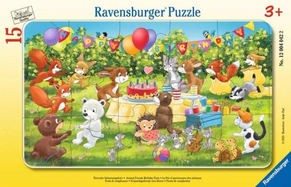 Ravensburger 12.004.042, 15 kpl, Eläimet, 3 vuosi/vuosia