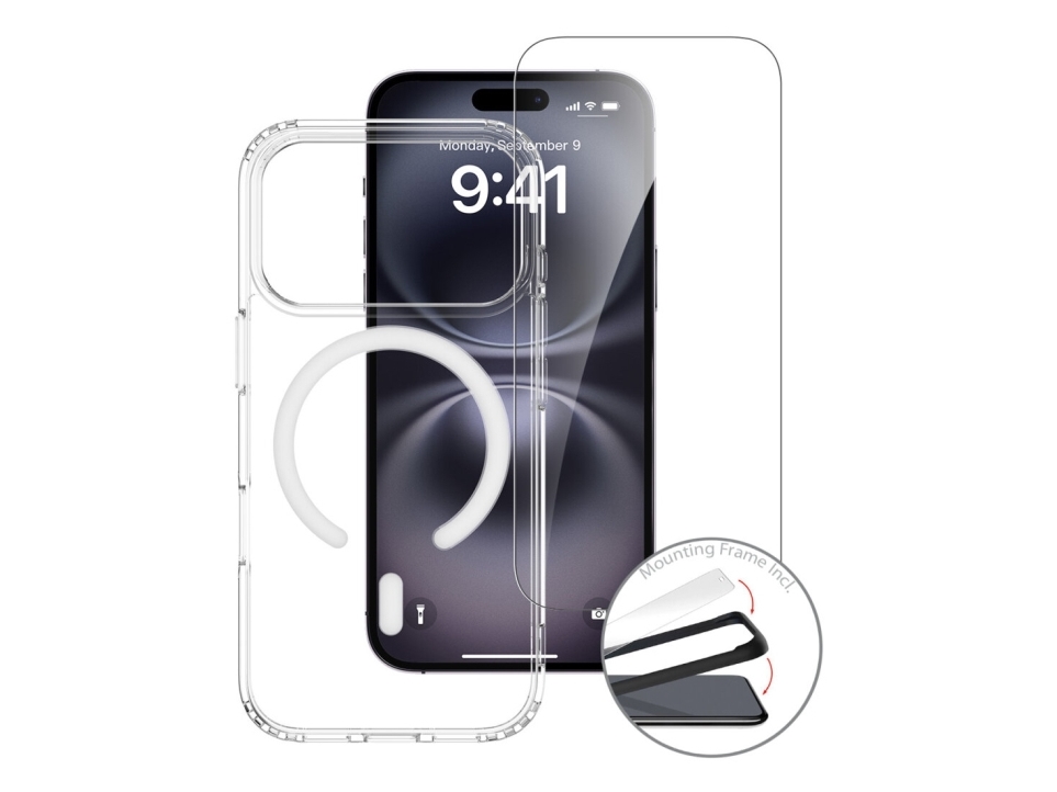 4smarts 541558, Ramme, Apple, iPhone 17 Pro, 16 cm (6.3), Transparent, Hvid
