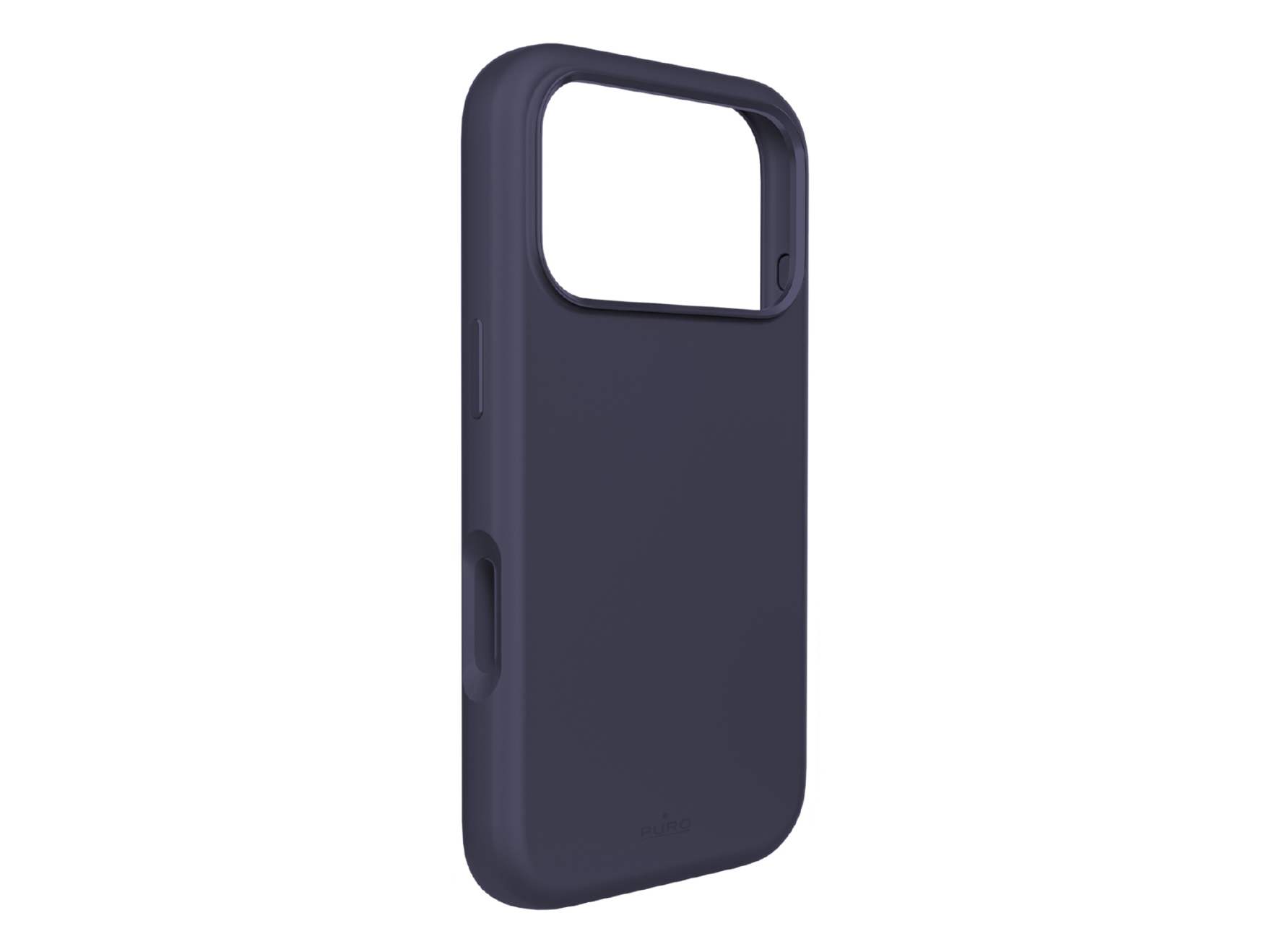 Puro Icon Mag Pro Flydende Silikonecover Til Iphone 17 Pro Max, Magsafe-Kompatibelt, Med Kamerabeskyttelse Og Aluminiums-Knapper - Mørkeblå