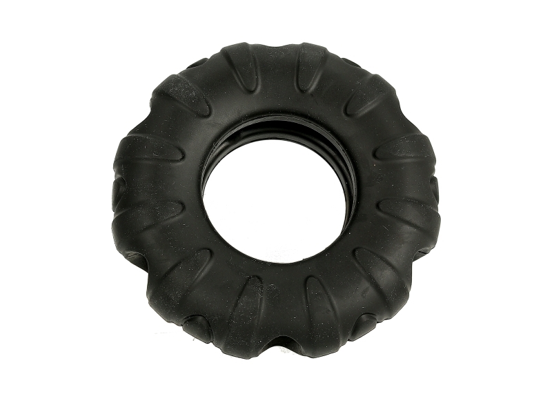 Dogman Rough Play Hundlegetøj Gummi Dæk Sort 11Cm 11Cm