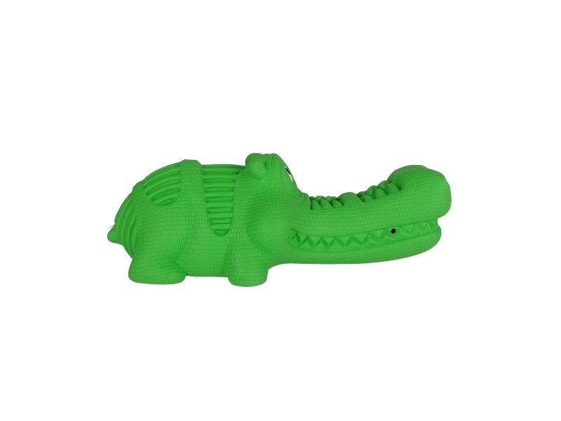 Dogman Rough Play Hundelegetøj Krokodille Gummi Grøn 18Cm