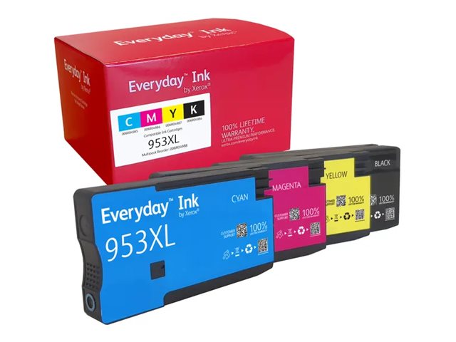 Everyday Multipack Tintenmodul Von Kompatibel Mit Hp Hp953xl (Hp953xl Multipack), Hohe Kapazität, Hohe (Xl-) Ausbeute, Schwarz, Cyan, Magenta, Gelb,