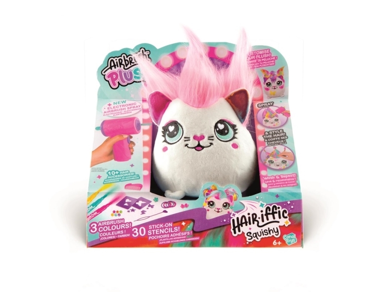 Airbrush Hair ́Iffic Plush With Airbrush Squish Pal