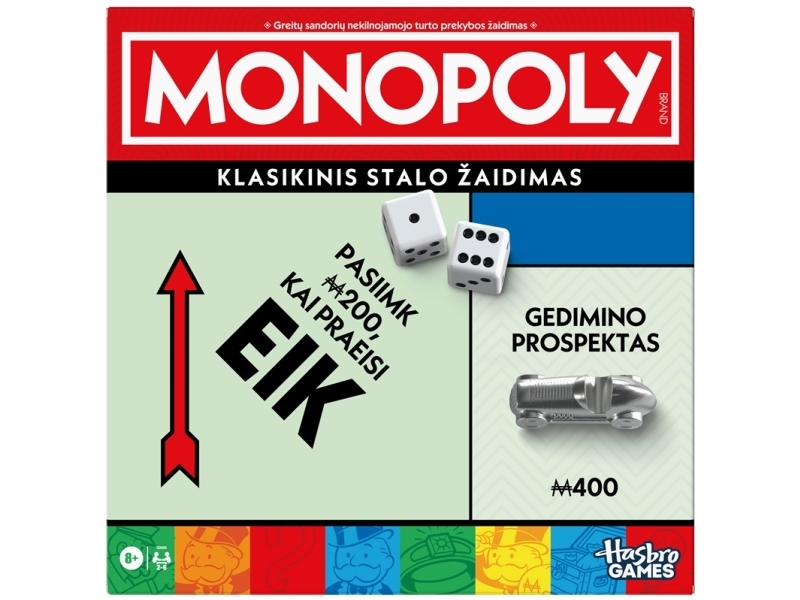 MONOPOLY spel Monopolis (på litauiska)