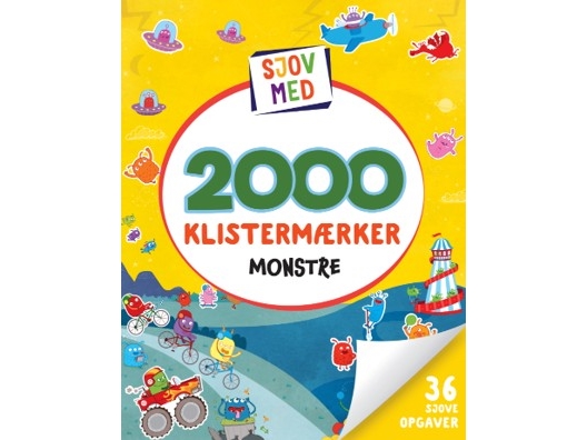 Sjov med 2000 klistermærker: Monstre