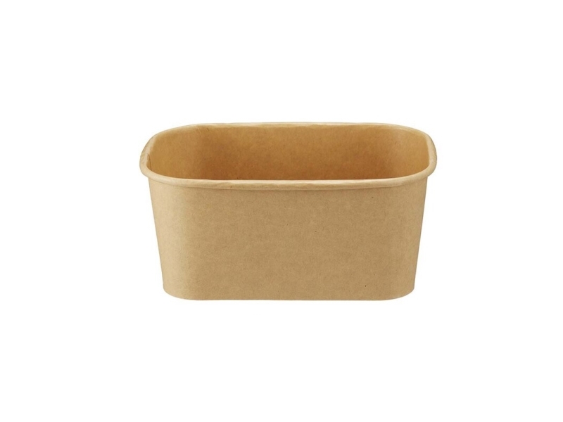 Papcontainer microovn 1000ml brun 172x120x76mm 50stk/pak