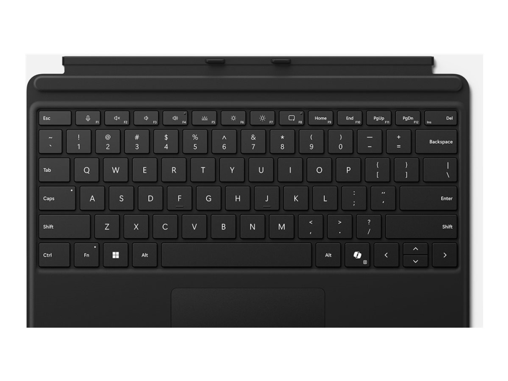 Microsoft Surface Pro Keyboard, Deutsch, Touchpad, Microsoft, Surface Pro 10 Surface Pro 9 Surface Pro 8 Surface Pro X, Schwarz, Polyurethan