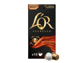 Kaffekapsel L'OR Espresso Colombia 10 kaps/pk Styrke 7,10 pk x 10 stk/krt