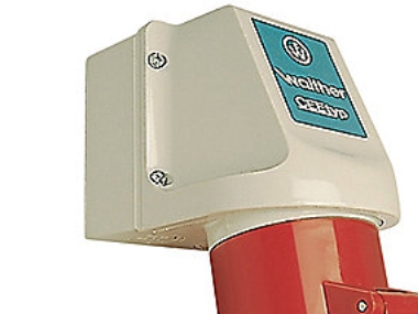 Walther vägguttag 5P 32 A - 6H, IP44, Röd | EL Artiklar - Cee & multipolär - Cee material | GameStuff