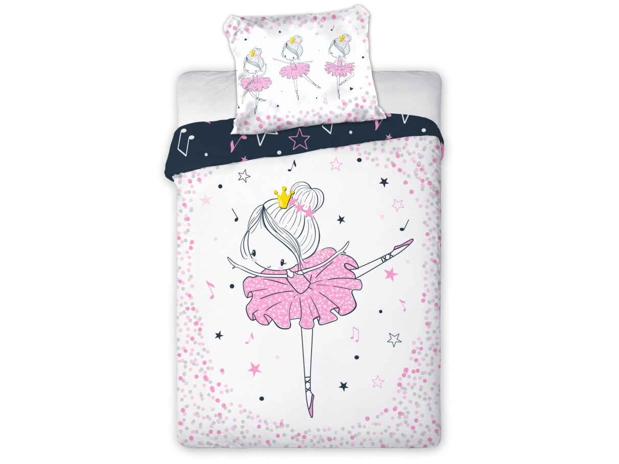 Baby Balerina Junior Bäddset 100x135 cm - 100 procent bomull | Baby & barn - Textil och kläder - Linne och lakan för barn | GameStuff