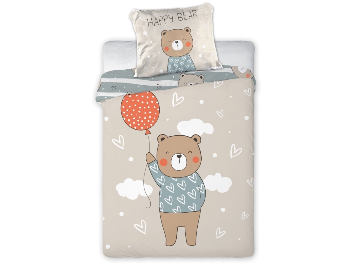 Baby Happy Bear Junior Bettwäsche 100X135 Cm