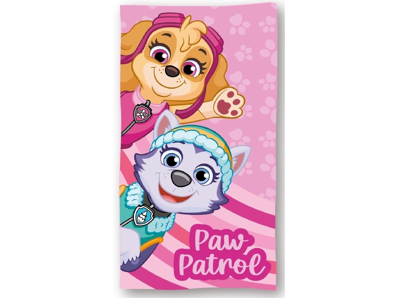 Paw Patrol Pink Badhandduk 70 x 140 cm | Andra leksaksmärken - Paw Patrol | GameStuff