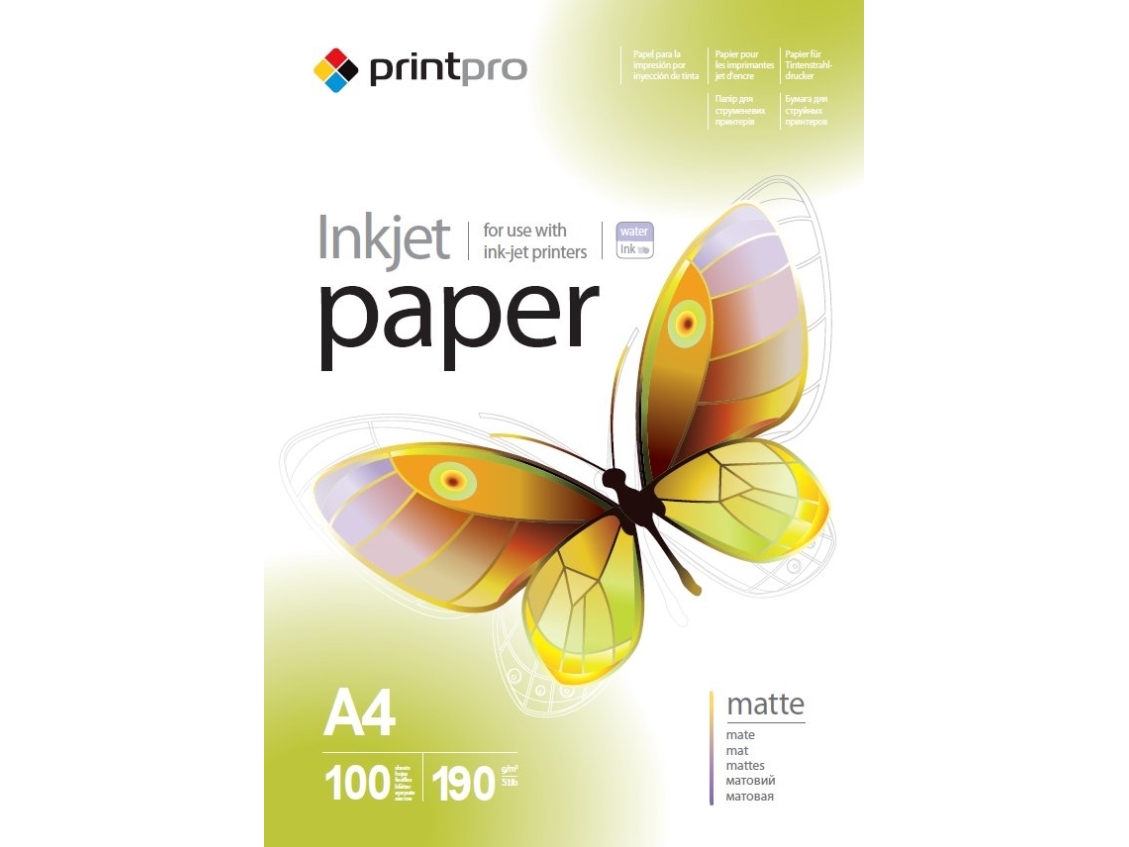 Colorway Pme190100a4, Mat, 190 G/M², Inkjet, A4, 100 Ark, 220 Μm
