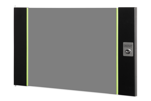 Digitus Dn-19-D-07U-Sw, Dør, Glas, Metal, Sort, 1 Stk, 2 Kg