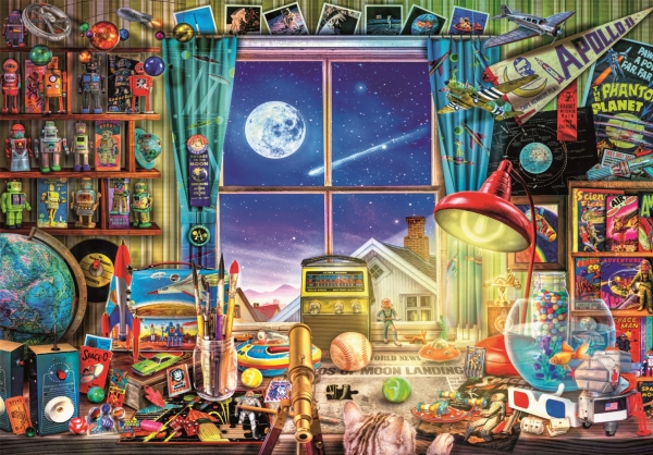 Puzzle Hqc To The Moon, 500 Teile