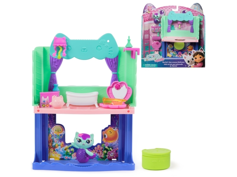 Gabby''s Dollhouse Gdh Pys Mov Ultra Rms Mercats Bathrm Gml, Action/Eventyr, 3 År, Flerfarvet