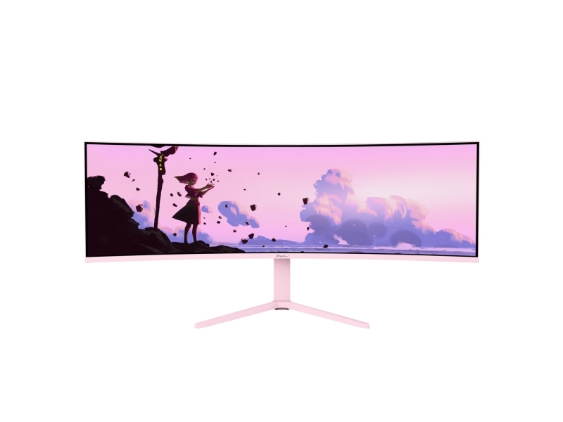 Arozzi Nova 49“ Curved Va 165Hz - Ultrawide Gaming Monitor - Pink