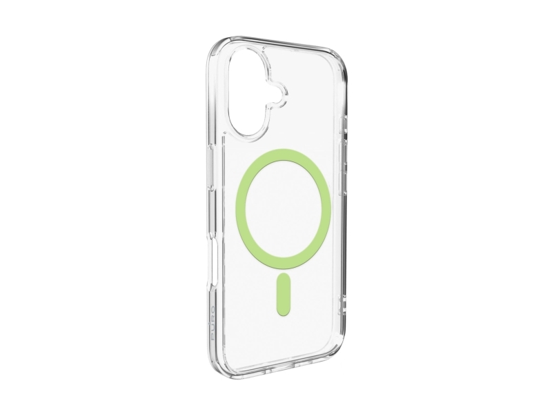 Puro Lite Mag Tpu+Pc Cover Med Magsafe Til Iphone 17 - Transparent Med Grøn Ring