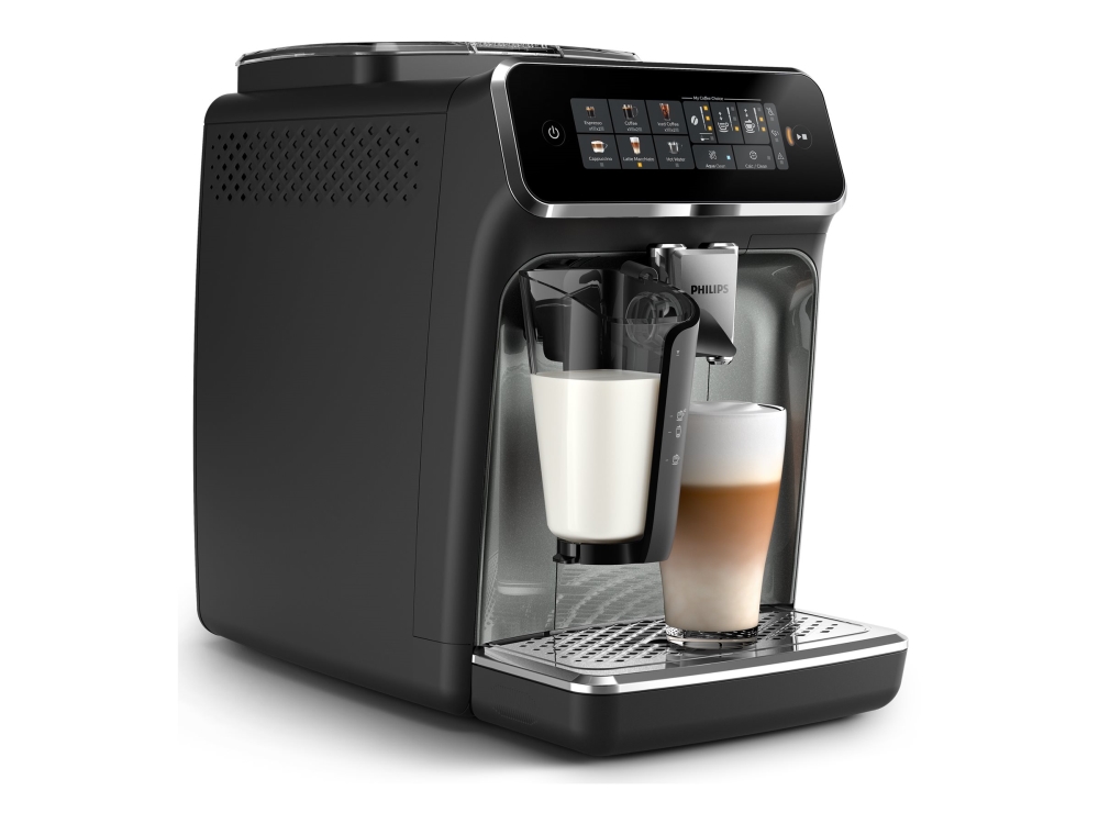 Philips 3300 Series Ep3349 - Automatisk Kaffemaskine Med Mælkeskummer - 15 Bar - Sort