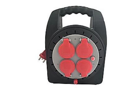 E-Line Kabeltrumma 15m - 3G1.0mm² H05RR-F, 230V, 900W/2300W, 3,9/10A, CE-godkänd