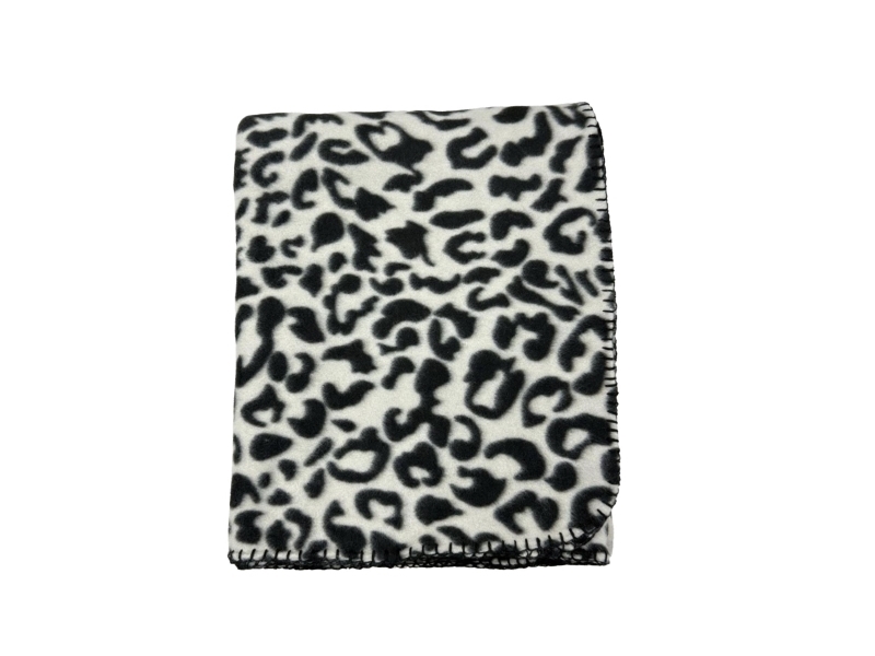 Monroe plaid fleece-tæppe 130x160 LEO CLASSIC