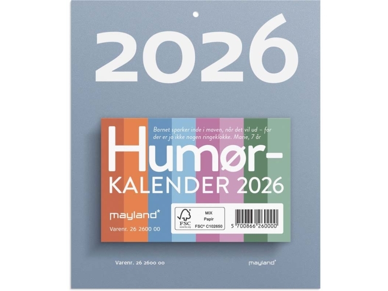 Afrivningskalender Humør 2026 | Papper & Emballage - Kalendrar & Anteckningsböcker - Kalendare | GameStuff