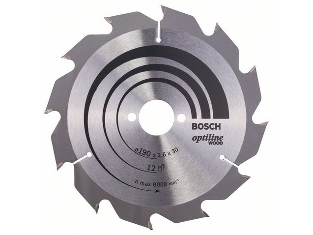 Bosch OPTILINE RUND RING Ø190X2,6X30MM 12T
