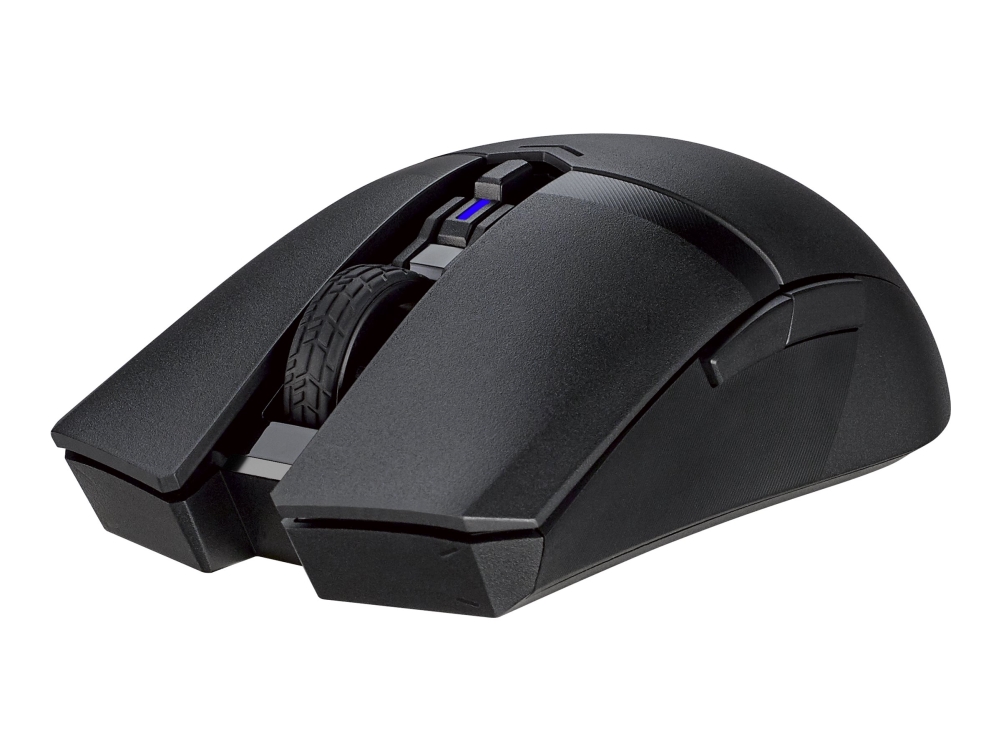 Asus Tuf Gaming M4 - Mus - Højre- Og Venstrehåndet - 6 Knapper - Trådløs - 2.4 Ghz, Bluetooth 5.1 - Trådløs Modtager (Usb) - Sort