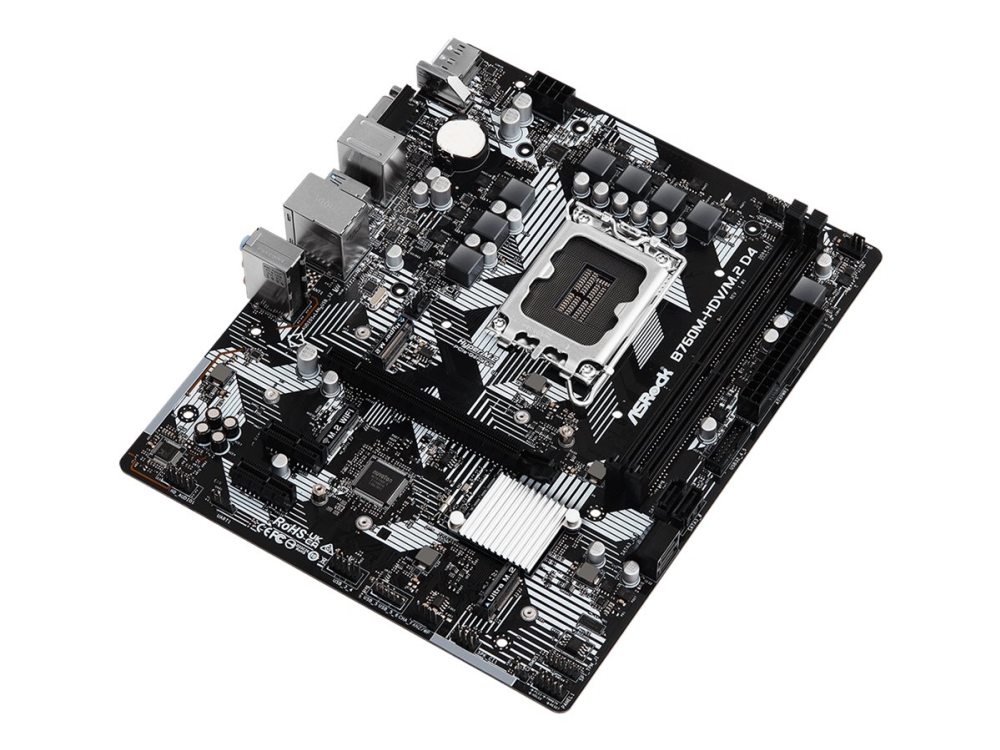 Asrock B760m-Hdv/M.2 D4, Intel, Lga 1700, Intel Core I3, Intel Core I5, Intel Core I7, Intel Core I9, Ddr4-Sdram, 64 Gb, Dimm