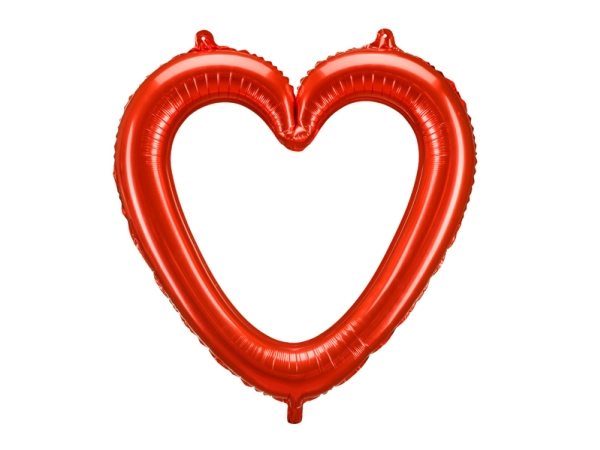 Rødt Hjerte Folieballon