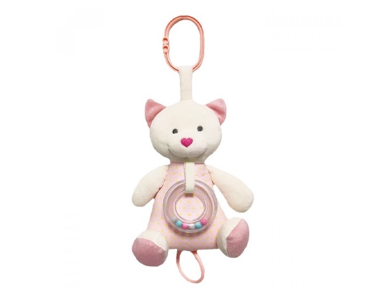 Tulilo - Spieldose Rosa Teddybär Mit Herz Nase 18Cm