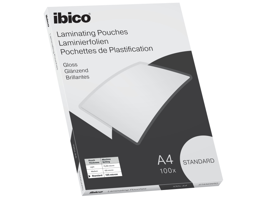 Ibico Basics Standard A4 Lamineringslommer Glasklar