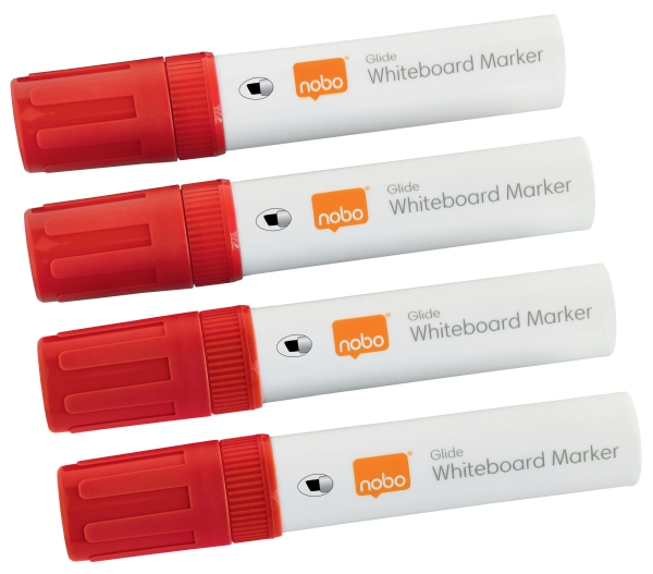 Valkotaulun merkki Glide J skrå Nobo rød/4