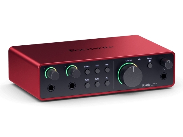 Focusrite Scarlett 2i2, Skrivbord, Svart, Röd, USB, USB Type-C, 69 dB, 16 dBu | TV, Ljud & Bild - Musikstudio - Ljud - Studio - Inspelning | GameStuff