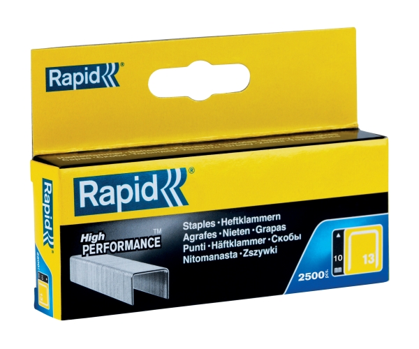 Rapid 11840625, Klammerpack, 1 Cm, 2500 Heftklammern, Beschriftung, Metallisch, Rapid