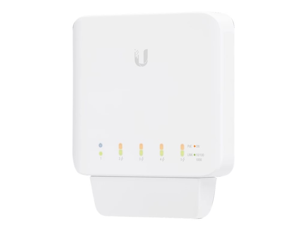 Ubiquiti Unifi Switch Usw-Flex - Switch - Administreret - 4 X 10/100/1000 (Poe) + 1 X 10/100/1000 (Poe++) - Væg-Monterbar, Stangmonterbar - Poe++ (46