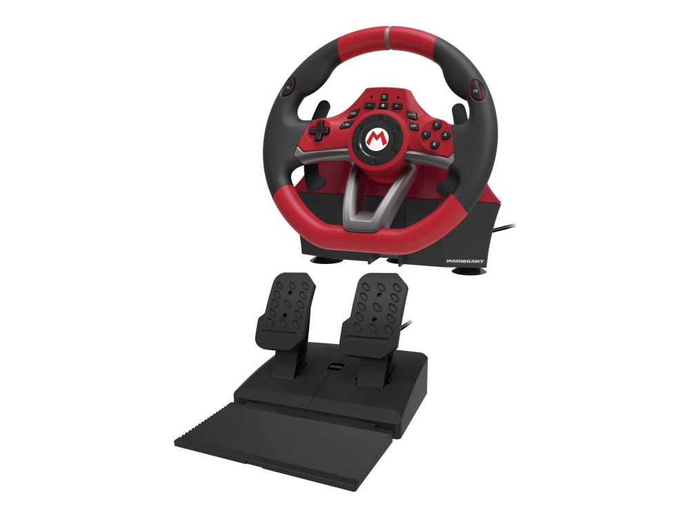 Hori Mario Kart Racing Wheel Pro Deluxe - Rat Og Pedalsæt - Kablet - For Nintendo Switch