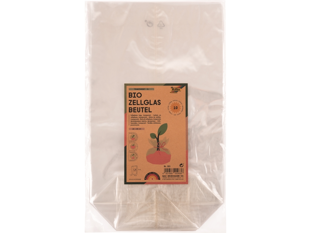 Cellofanposer 180x300mm 10 Pakke - (10 stk.)