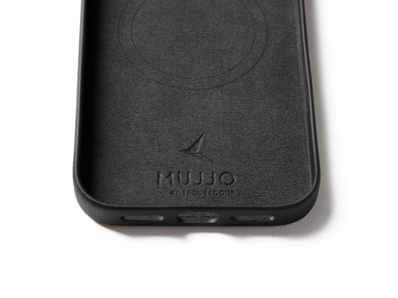 Mujjo Wallet Leather Case - Læderetui Til Iphone 17 Pro Max Kompatibelt Med Magsafe (Sort)