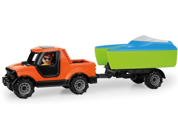 Truckies Pickup Truck Mit Anhänger Und Boot (Ab 2 Jahren)