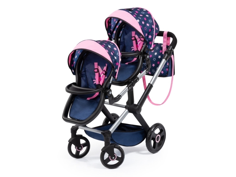 Bayer Stroller for twins blue stars 26716AA | Leksaker - Figurer & Dockor - Dockvagnar | GameStuff