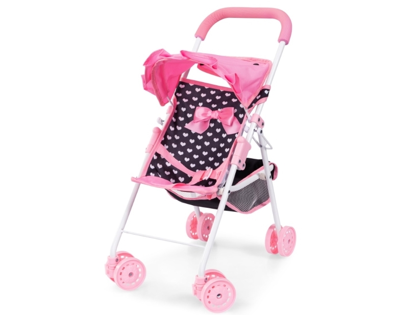 Bayer Design Buggy Doll Paraplyvagn, rosa hjärtan | Leksaker - Figurer & Dockor - Dockvagnar | GameStuff