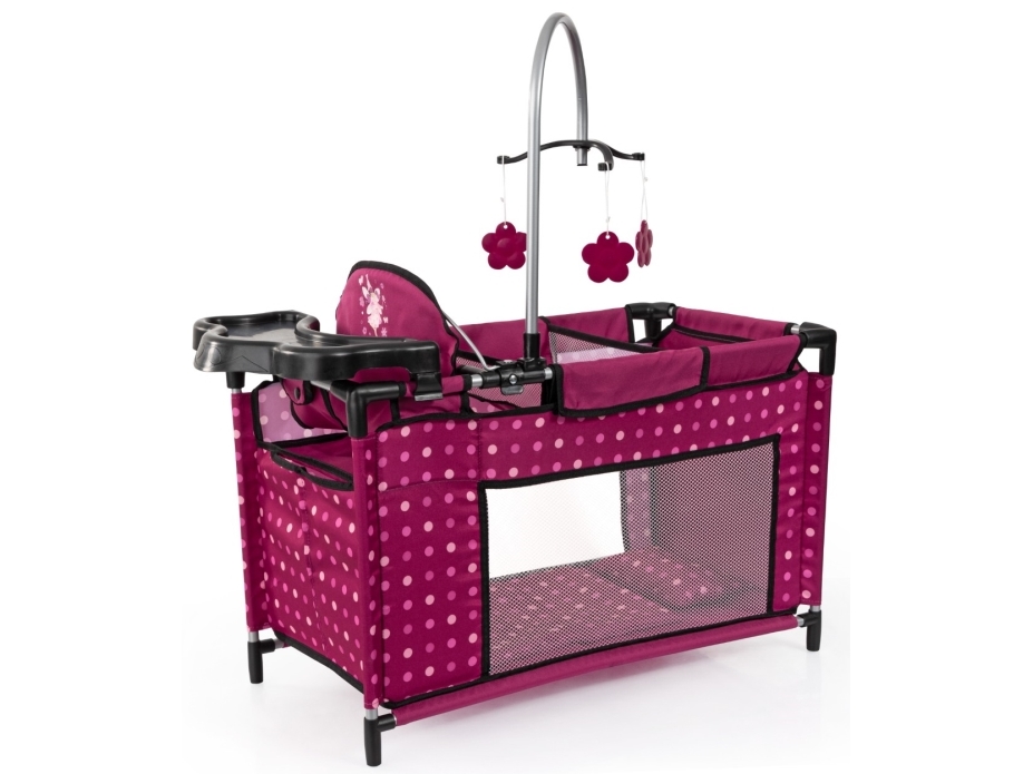 Bayer Design Dukke Multiseng med tilbehør, Pink