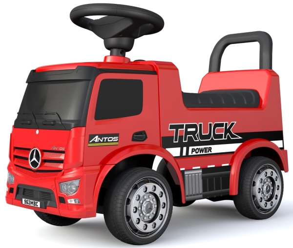 Mercedes Antos Pedestrian med tysta hjul/lädersäte/ljud/ljus/ljus | Utomhusleksaker - Gå / Löpande fordon - Gå fordon | GameStuff
