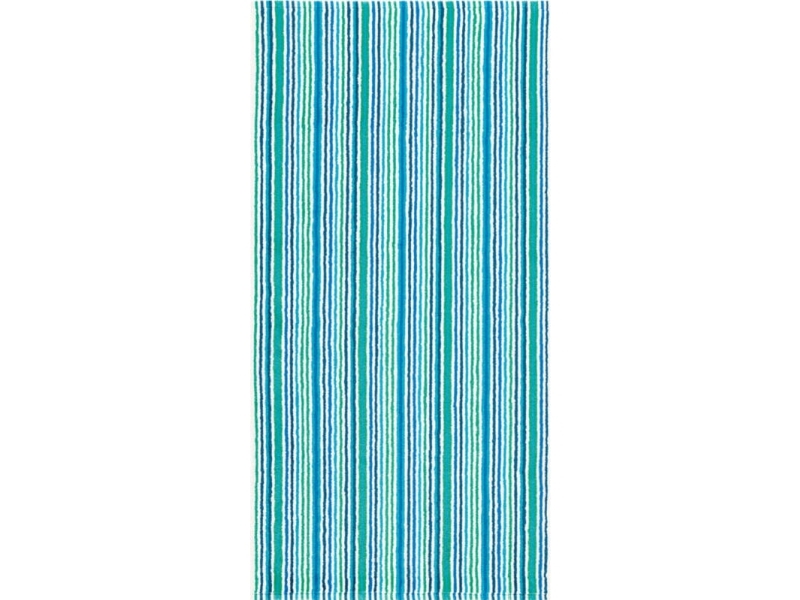 EGERIA Badehåndklæde Combi- STRIPES POOL GREEN 70x140 -  2 stk